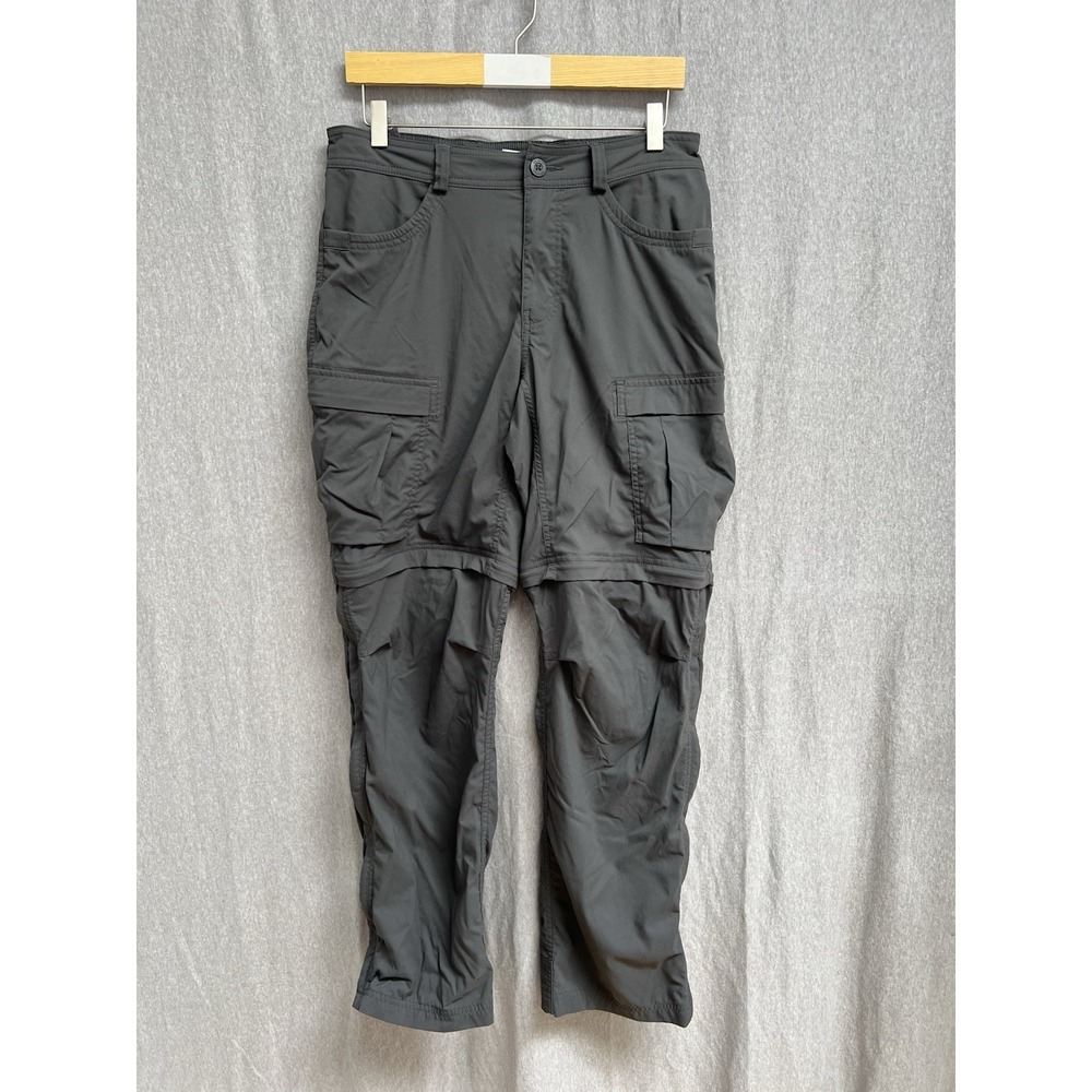 REI Co Op Mens Convertible Pants 32W X 32L Hiking Gray